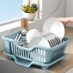 Mini plastic dish drainer